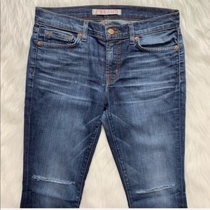 J Brand Ripped Knee Monaco Skinny Leg